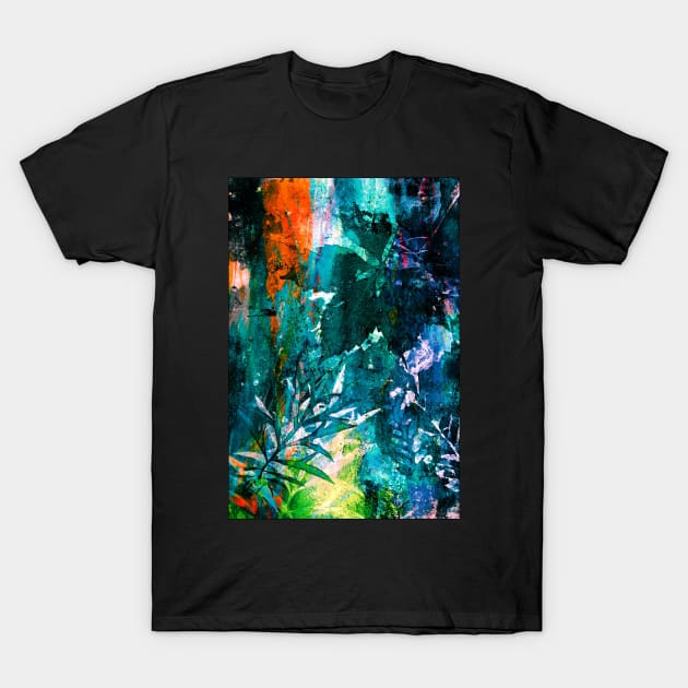 Botanical cyanotype abstract T-Shirt by redwitchart